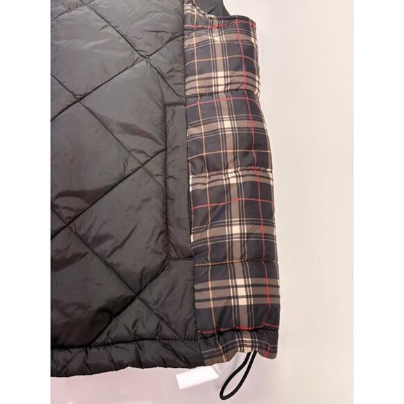 Givenchy Plaid Down Quilted Vest Full-Zip Pockets Black/Multicolor Mens Size 52 - Picture 8 of 16